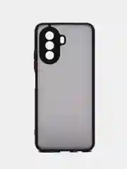 Черный чехол для Huawei Nova Y70, Хуавей Нова У70 полупрозрачный, пластиковый, матовый