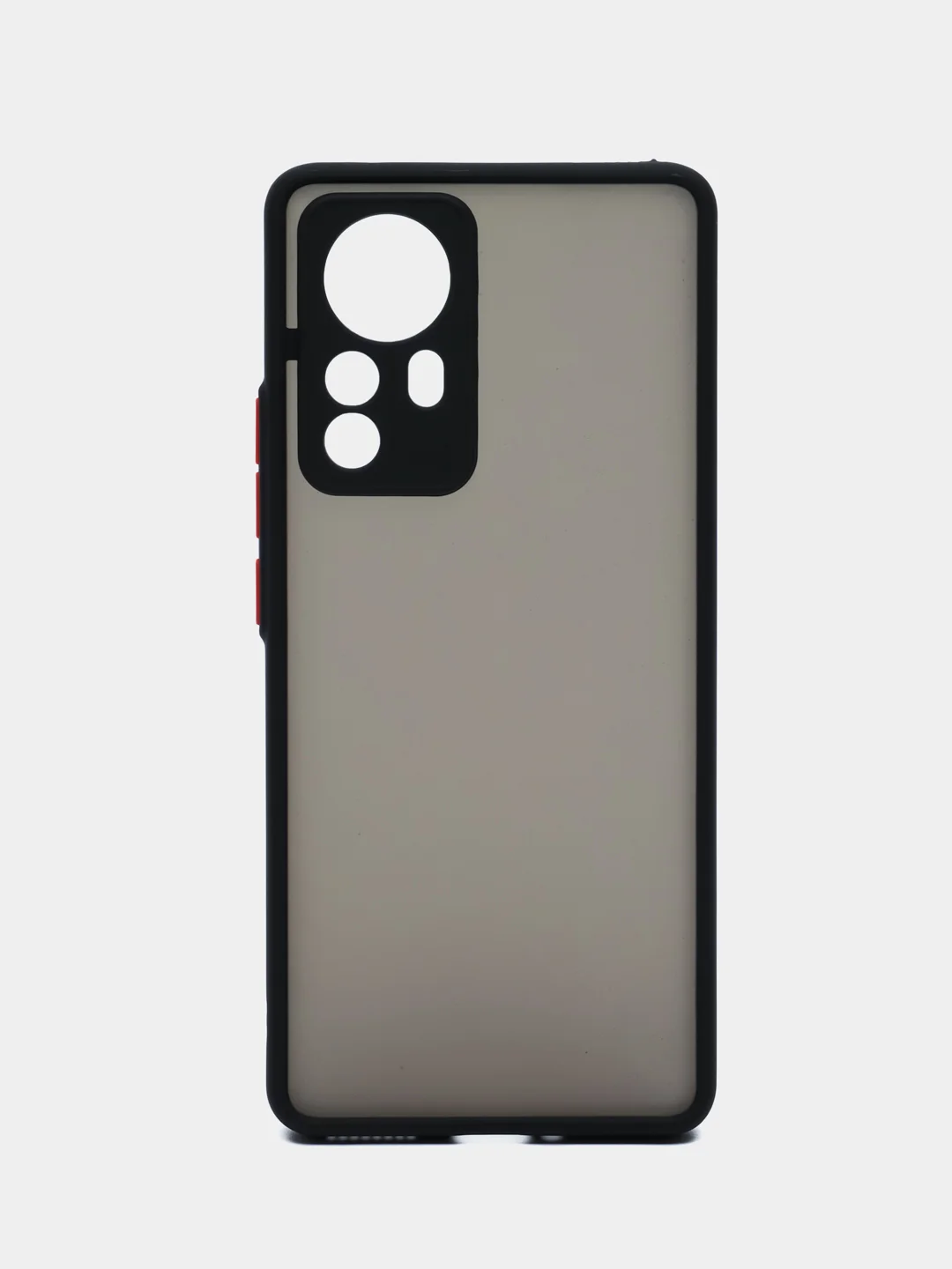 Черный чехол для Xiaomi 12 Pro (2022), полупрозрачный Сяоми 12 Про