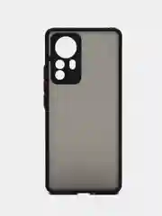 Черный чехол для Xiaomi 12 Pro (2022), полупрозрачный Сяоми 12 Про