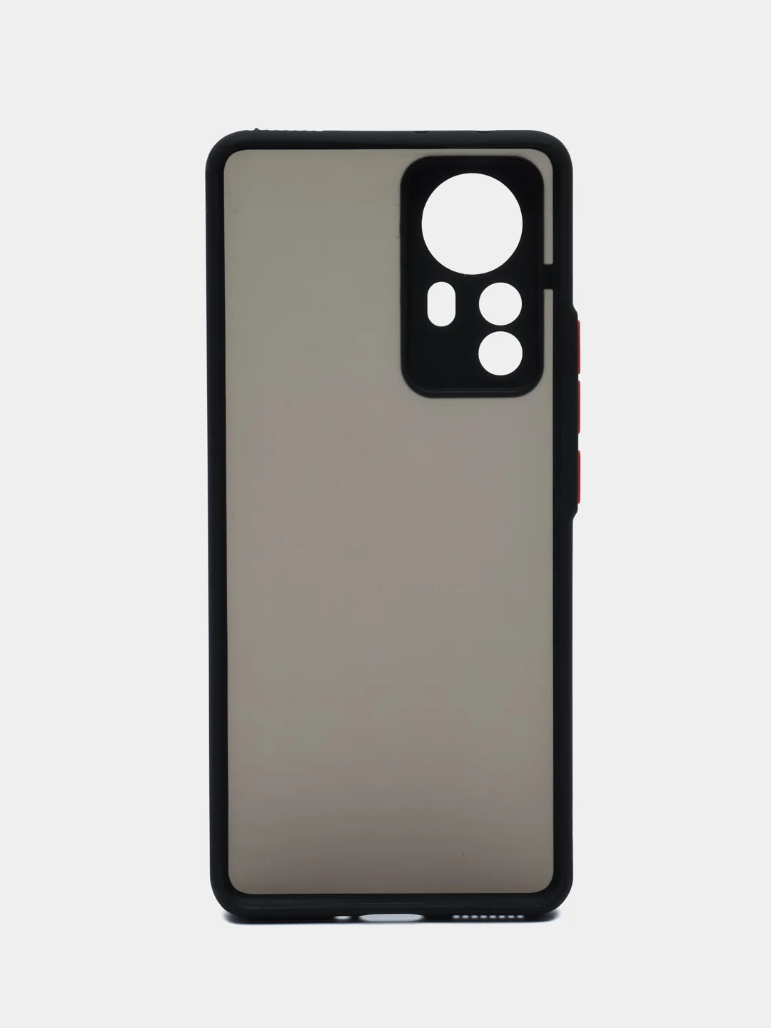 Черный чехол для Xiaomi 12 Pro (2022), полупрозрачный Сяоми 12 Про