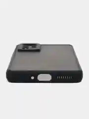 Черный чехол для Xiaomi 12, Xiaomi 12X, (2022), матовый, цветные кнопки Сяоми 12Х