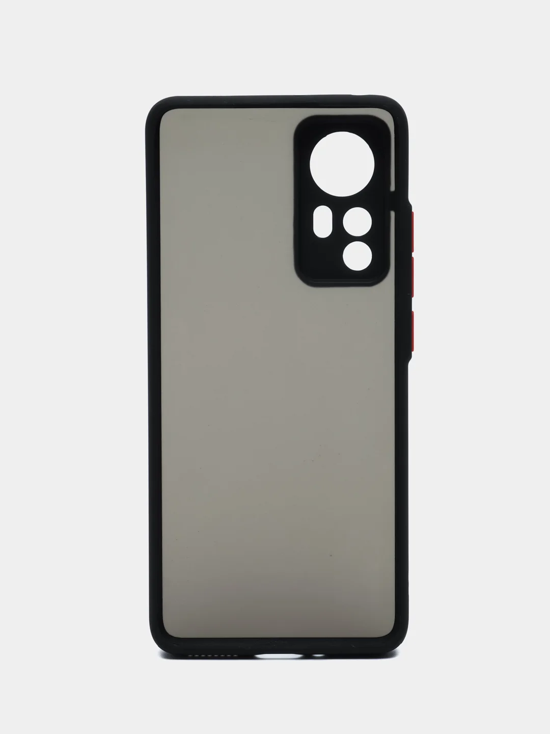 Черный чехол для Xiaomi 12, Xiaomi 12X, (2022), матовый, цветные кнопки Сяоми 12Х