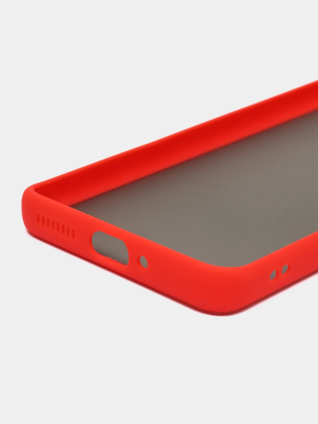 Красный чехол для Xiaomi 12, Xiaomi 12X, (2022), матовый, цветные кнопки Сяоми 12Х