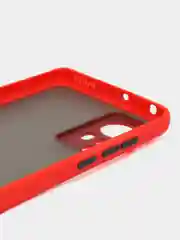 Красный чехол для Xiaomi 12, Xiaomi 12X, (2022), матовый, цветные кнопки Сяоми 12Х