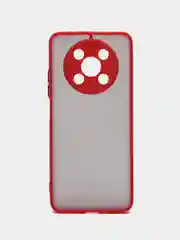 Красный чехол для Huawei Nova Y90, матовый, цветные кнопки Хуавей Нова У90