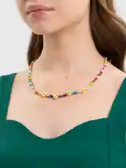 Чокер на шею из бисера, смайлики