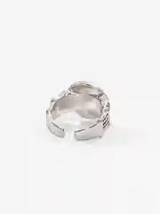 Серебряный кольцо перстень Лев безразмерное/ открытое кольцо унисекс