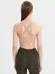 Бежевый топ спортивный женский