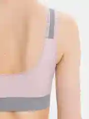 Конфетный топ спортивный для фитнеса со съемными чашками