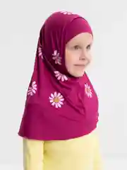Марсала капр-хиджаб "Ромашка" для малышей