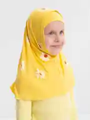 Красный капр-хиджаб "Ромашка" для малышей