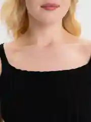 Черный топ женский летний