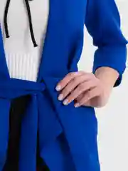 Синий жакеты женские с поясом