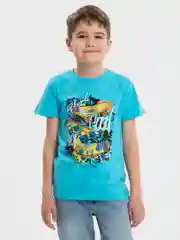 Ледяной футболка для мальчика, с принтом, хлопок, 4 - 8 лет