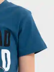 Индиго футболка для мальчика, с принтом, хлопок, 4 - 8 лет
