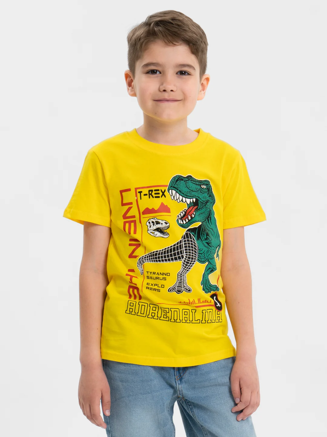 Манго футболка для мальчика, с принтом, хлопок, 4 - 8 лет