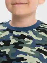 Голубой футболка для мальчика, милитари, Bonito kids