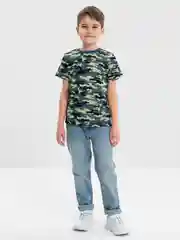 Голубой футболка для мальчика, милитари, Bonito kids
