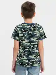 Голубой футболка для мальчика, милитари, Bonito kids