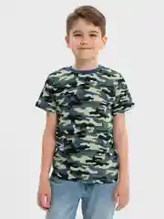 Голубой футболка для мальчика, милитари, Bonito kids