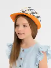 Оранжевый шляпа для девочки