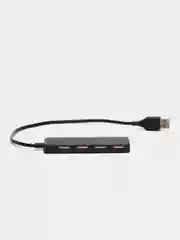 Черный usb 3.0 hub (хаб) разветвитель на 4 usb, тройник
