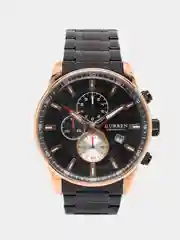 Черный мужские наручные часы  Curren 8362 с хронографом в подарочной упаковке
