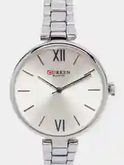Серебряный женские наручные часы Curren 9017 в подарочной упаковке