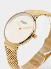 Белый женские наручные часы Curren 9016 в подарочной упаковке