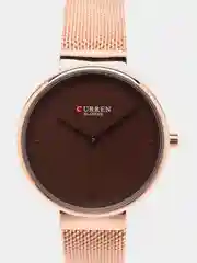 Коричневый женские наручные часы Curren 9016 в подарочной упаковке