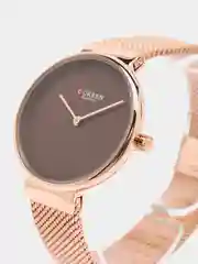 Коричневый женские наручные часы Curren 9016 в подарочной упаковке