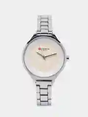 Серебряный женские наручные часы Curren 9015 в подарочной упаковке