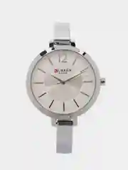 Серебряный женские наручные часы Curren 9012 в подарочной упаковке
