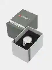 Серебряный женские наручные часы Curren 9012 в подарочной упаковке