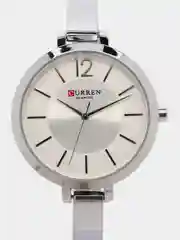 Серебряный женские наручные часы Curren 9012 в подарочной упаковке