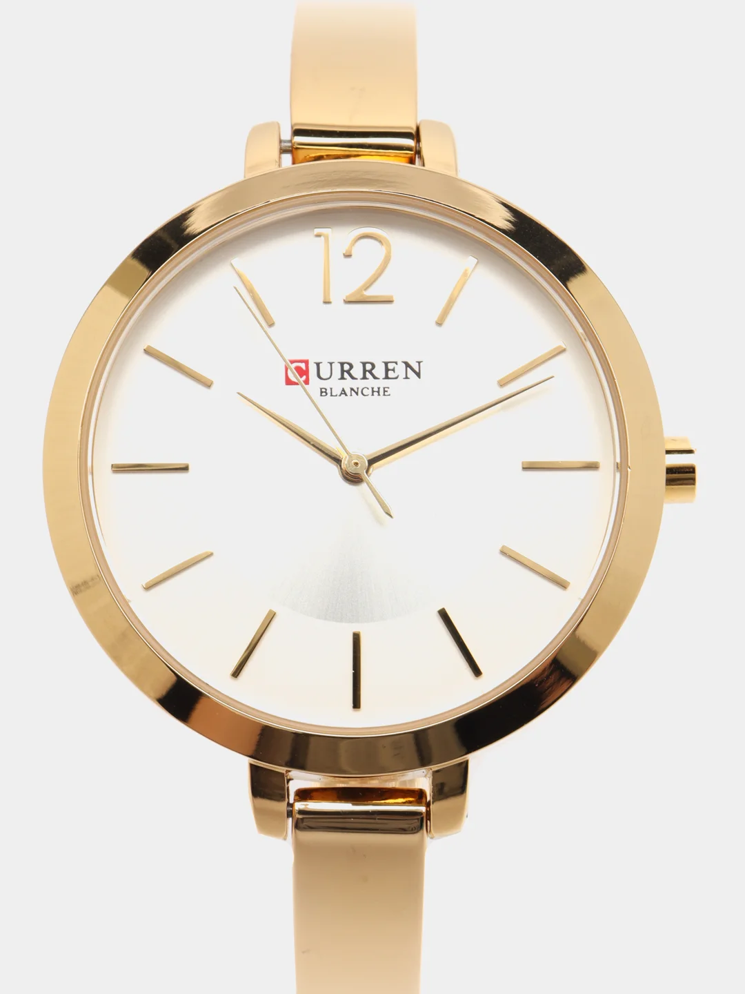 Серебряный женские наручные часы Curren 9012 в подарочной упаковке