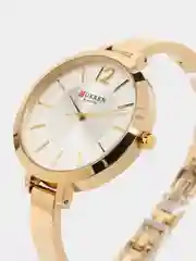 Серебряный женские наручные часы Curren 9012 в подарочной упаковке