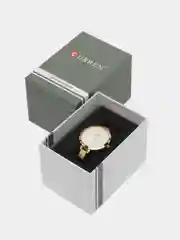 Серебряный женские наручные часы Curren 9012 в подарочной упаковке