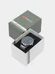 Синий мужские наручные часы Curren 8406 в подарочной упаковке