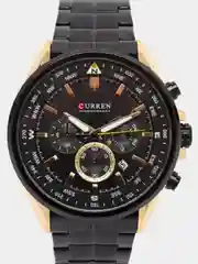 Тёмно-бордовый мужские наручные часы Curren 8399 с хронографом в подарочной упаковке