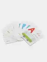Комплект из 33 картонных карточек с буквами, формат 12 х 12 см