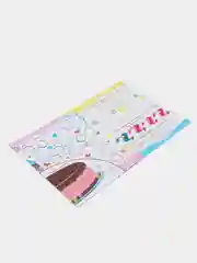Лазурный книга с наклейками для девочек 4-7 лет, 20 х 26 см, лакированная обложка, 8 страниц
