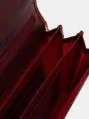 Бордовый женский кошелек из натуральной кожи