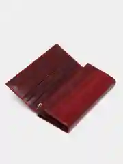 Бордовый женский кошелек из натуральной кожи