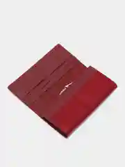 Бордовый женский кошелек из экокожи