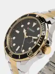 Тёмно-зелёный наручные часы Curren 8388, мужские, с календарем, в подарочной упаковке