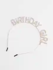 Розовый ободок на день рождения "Birthday girl" со стразам, Праздничный ободок Happy Birthday