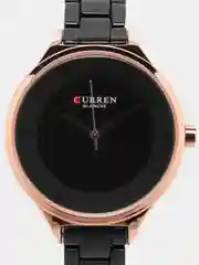 Черный женские наручные часы Curren 9015 в подарочной упаковке