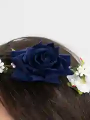 Синий венок для волос. Ободок