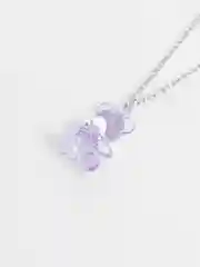Фиолетовый цепочка на шею "Мишка", 50 см
